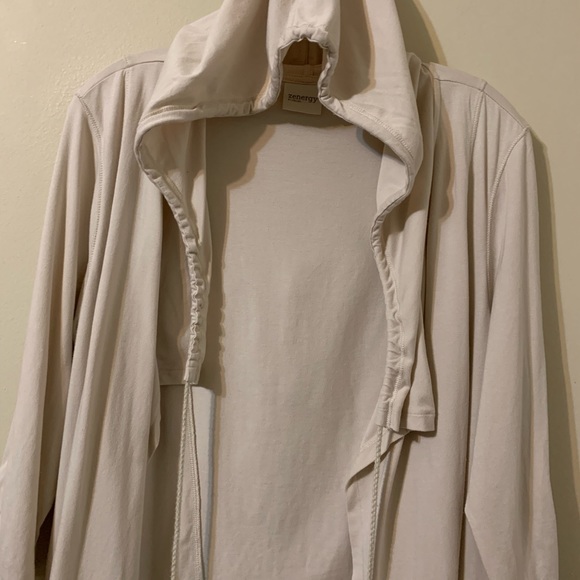 ZENERGY by Chico’s Knit Drape Front Open Jacket size 2 - Picture 14 of 16